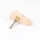 Handcrafted Pine Wood Blue Car Knob
